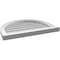 Ekena Millwork Round Top Surface Mount PVC Gable Vent w/ 2"W x 2"P Brickmould Sill Frame, 26"W x 20"H GVPRT26X2003SN - alternate 2